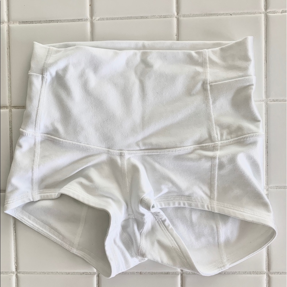 White Lululemon Yoga Short